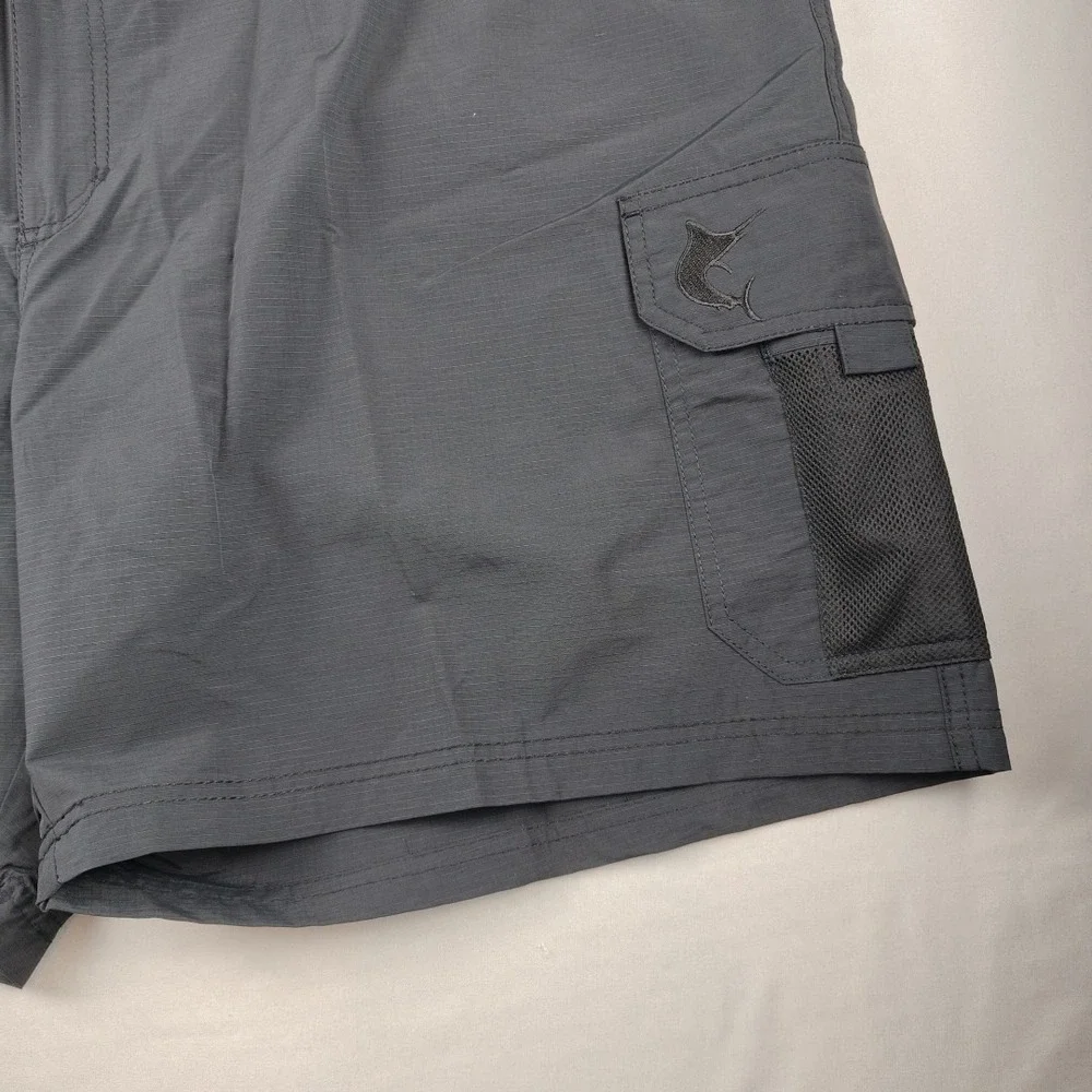 Reel Legends Tarpon Performance Shorts Mens XXL Black 7.5